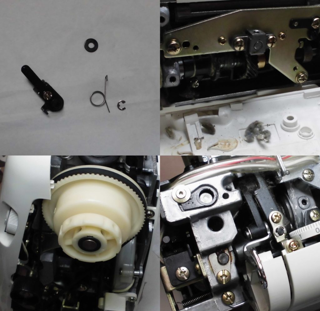 Bonheur5700EXの分解オーバーホールメンテナンス修理｜JANOMEミシン