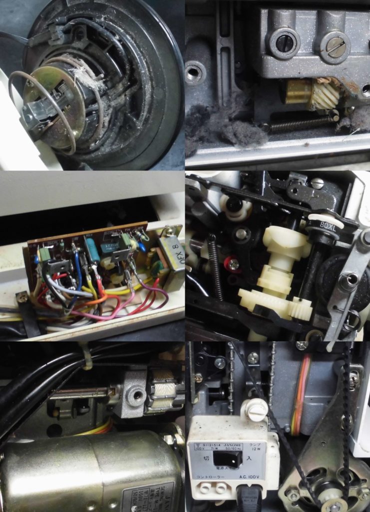 エクセル817の分解オーバーホールメンテナンス修理｜ジャノメミシン