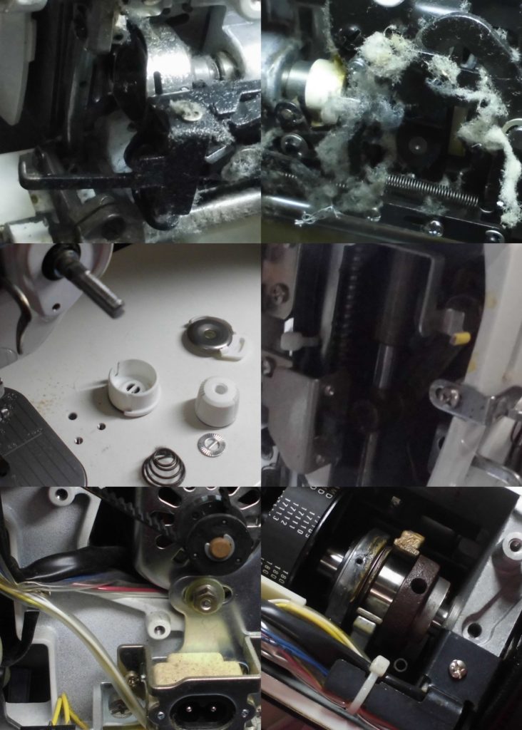 SL-280EXの分解オーバーホールメンテナンス修理|JUKI職業用ミシン修理