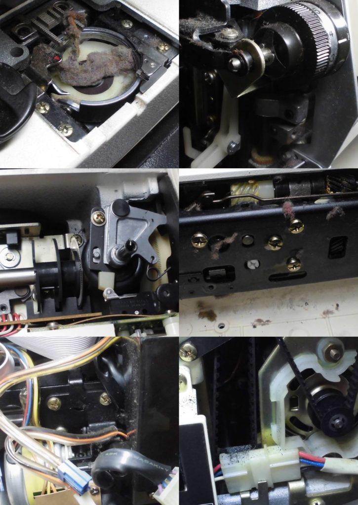 メモリークラフト6000の分解オーバーホールメンテナンス修理|ジャノメミシン修理