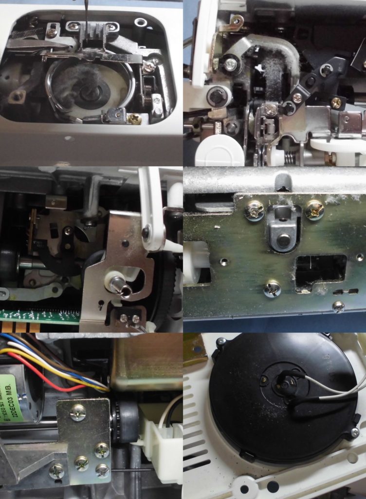 HZL-T400の全体メンテナンス修理｜電源が入らない、異音、綺麗に縫えない