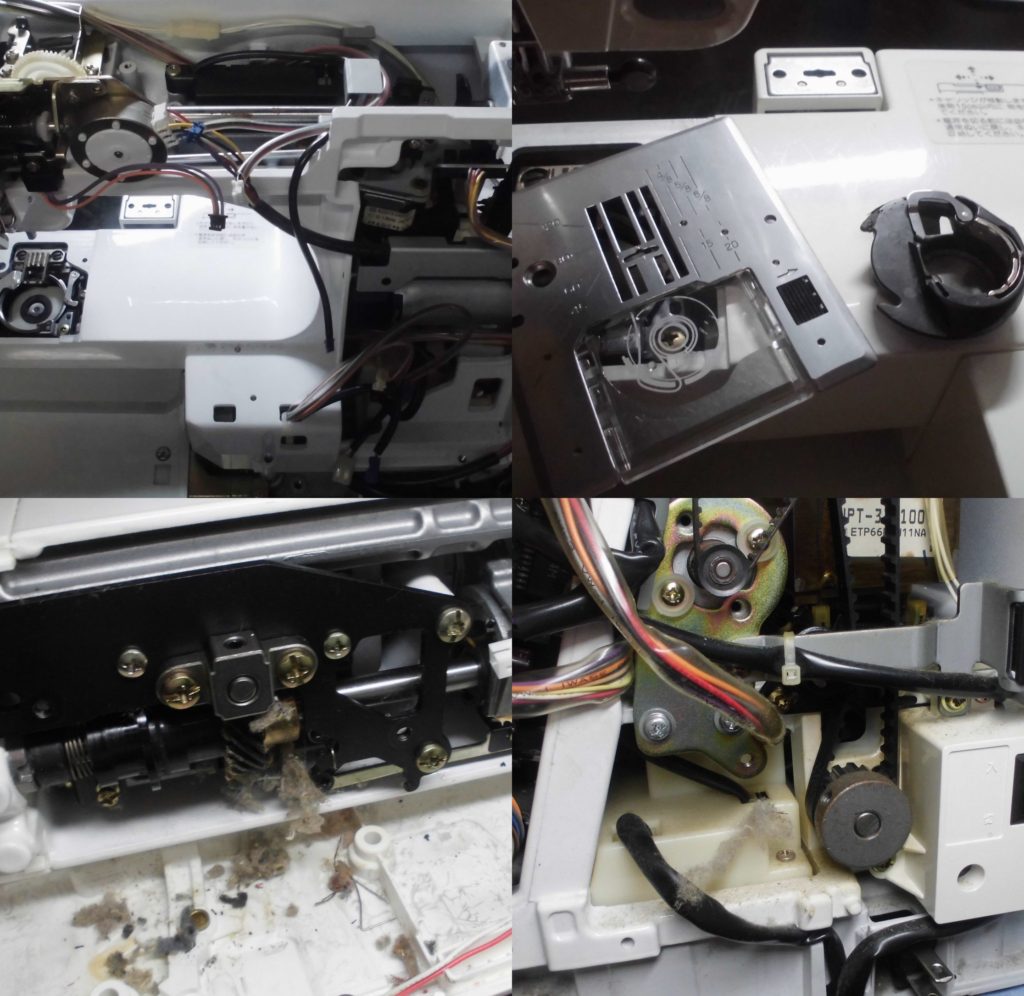 セシオEXの分解オーバーホールメンテナンス修理｜ジャノメミシン修理
