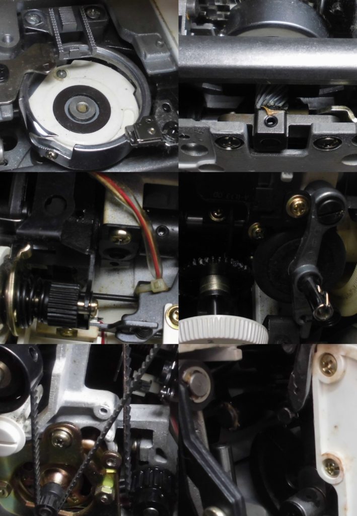 ジャノメミシン3300の全体オーバーホールメンテナンス修理