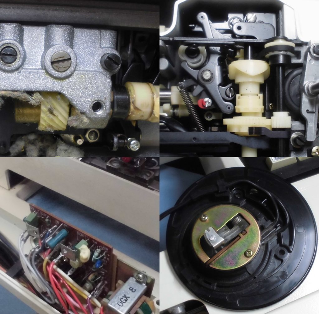 電子エクセル817の全体メンテナンス修理｜縫えない、動かない、糸調子不良