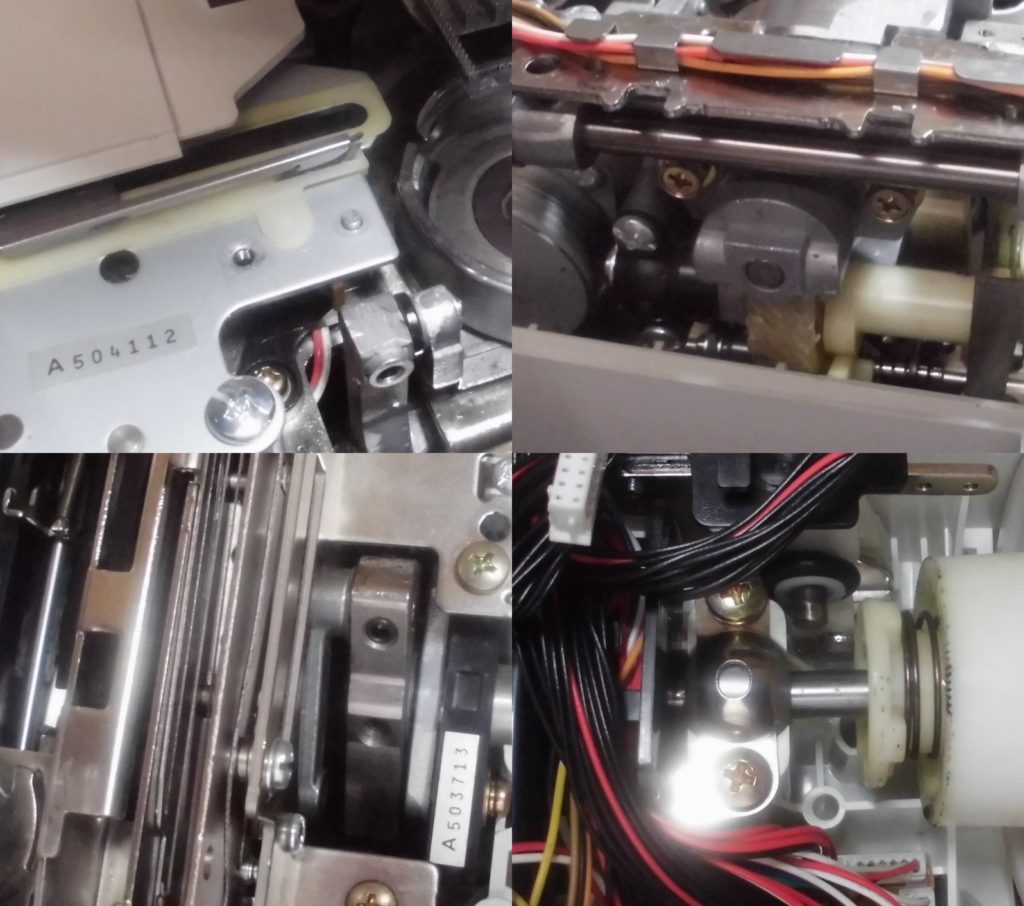 ミシン修理内容|自動糸切りが切れない|ブラシの追加、アームの交換、カッターの交換