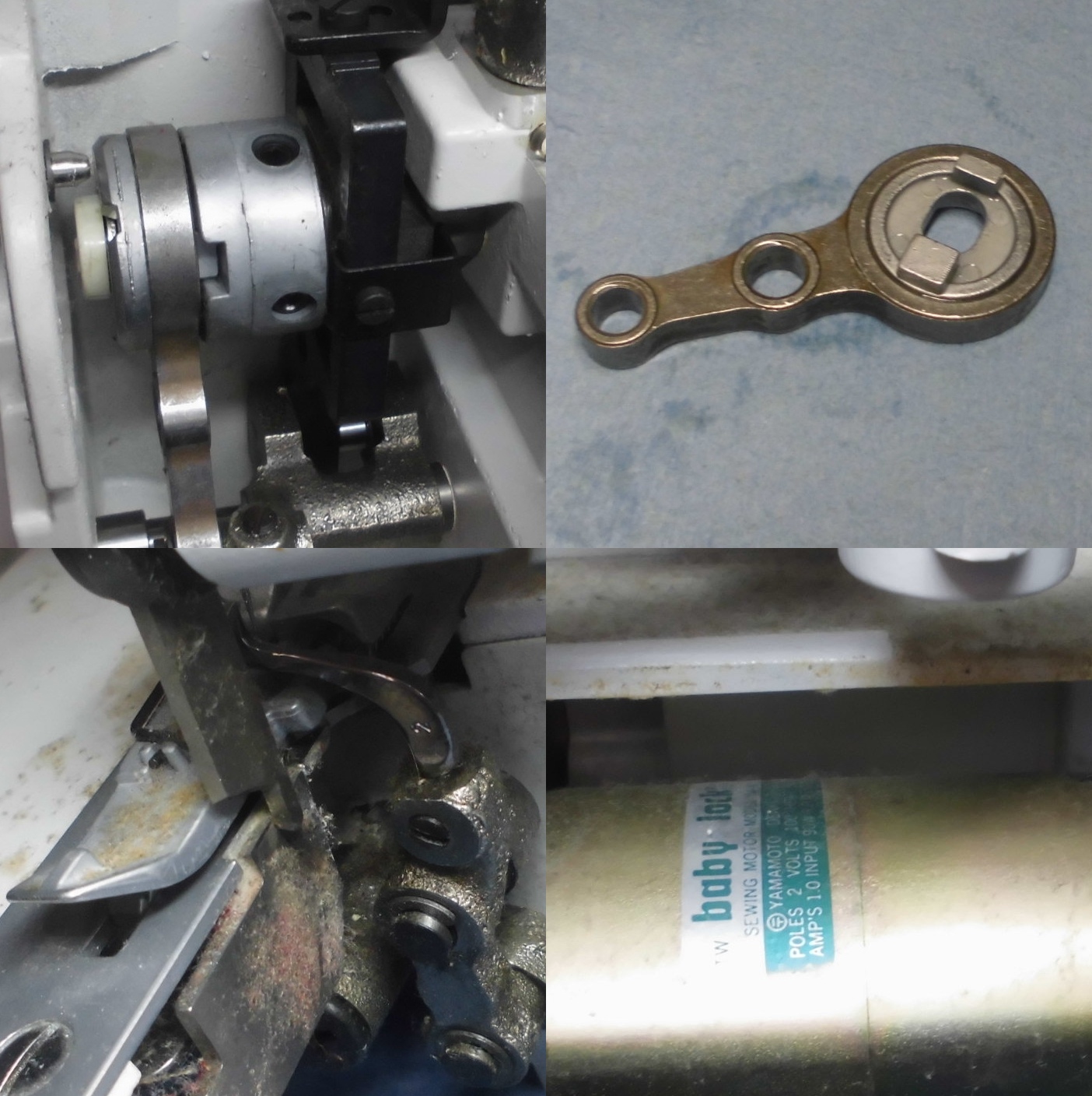 babylockミシンBL2-202のメンテナンス・修理|送りカムの交換、調整、送りの固着解消