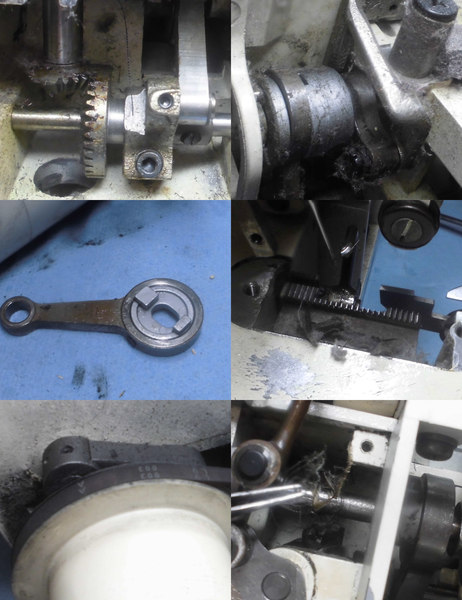 EF-205Tの分解オーバーホールメンテナンス|ジューキベビーロックミシン