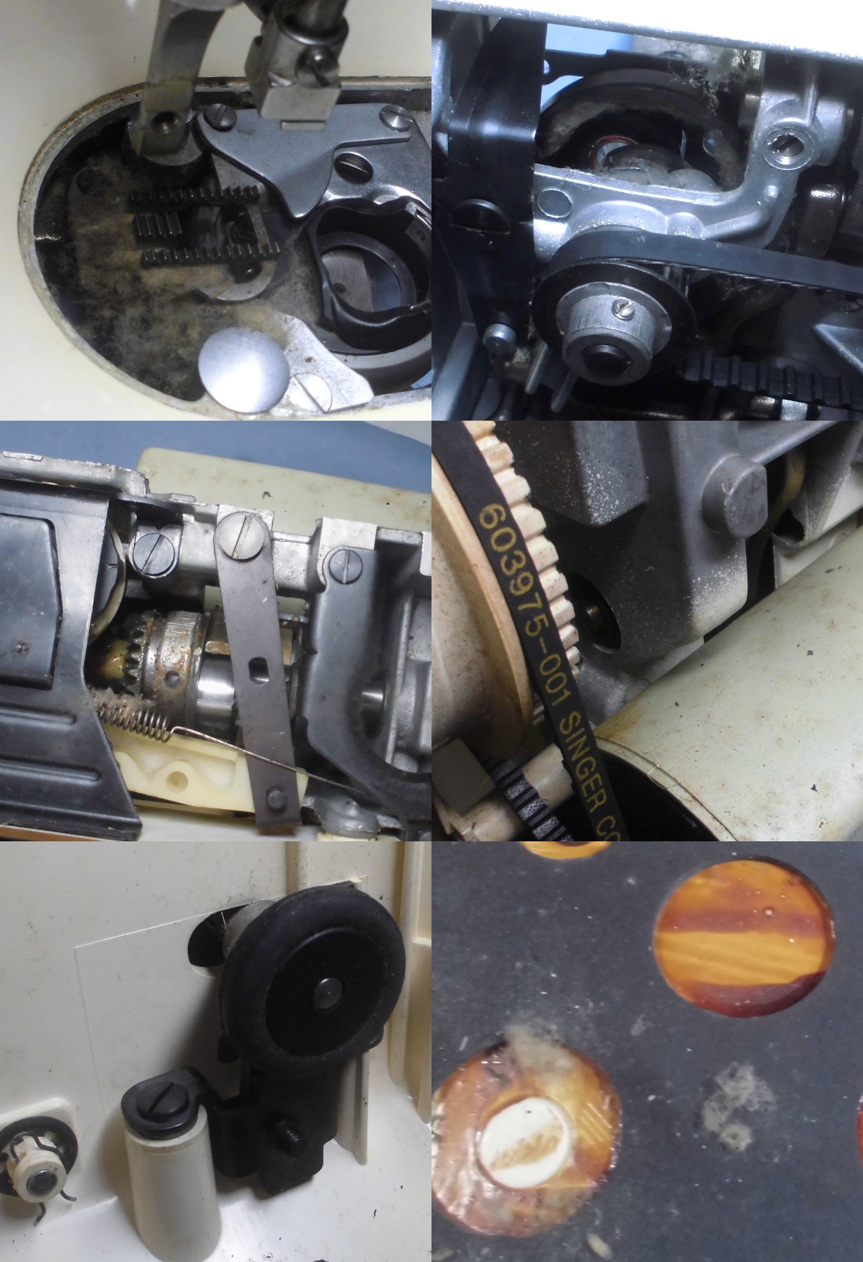 シンガーミシン モナミ353の全体オーバーホールメンテナンス修理