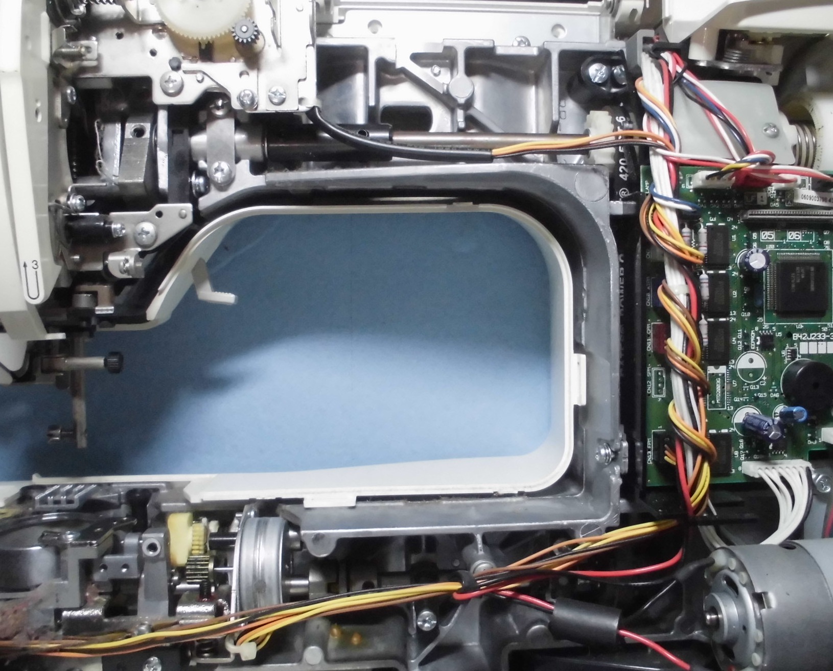 ブラザーミシン PC-8000 CPS54の分解オーバーホールメンテナンス修理
