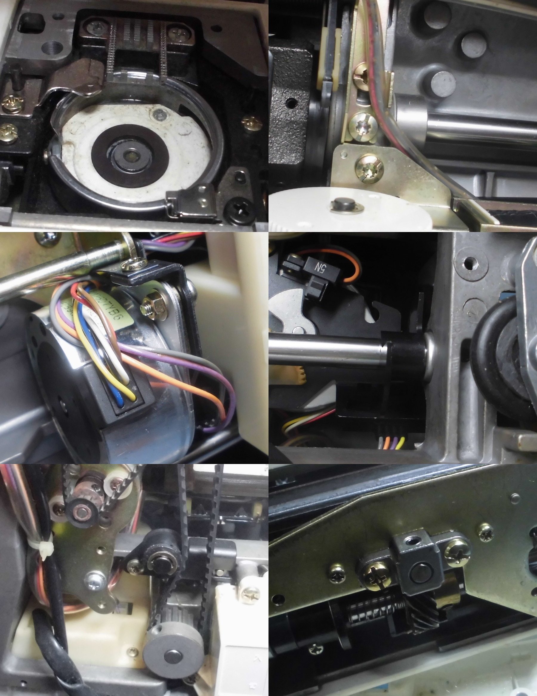 ジャノメミシン修理Secio8500の分解オーバーホールメンテナンス修理