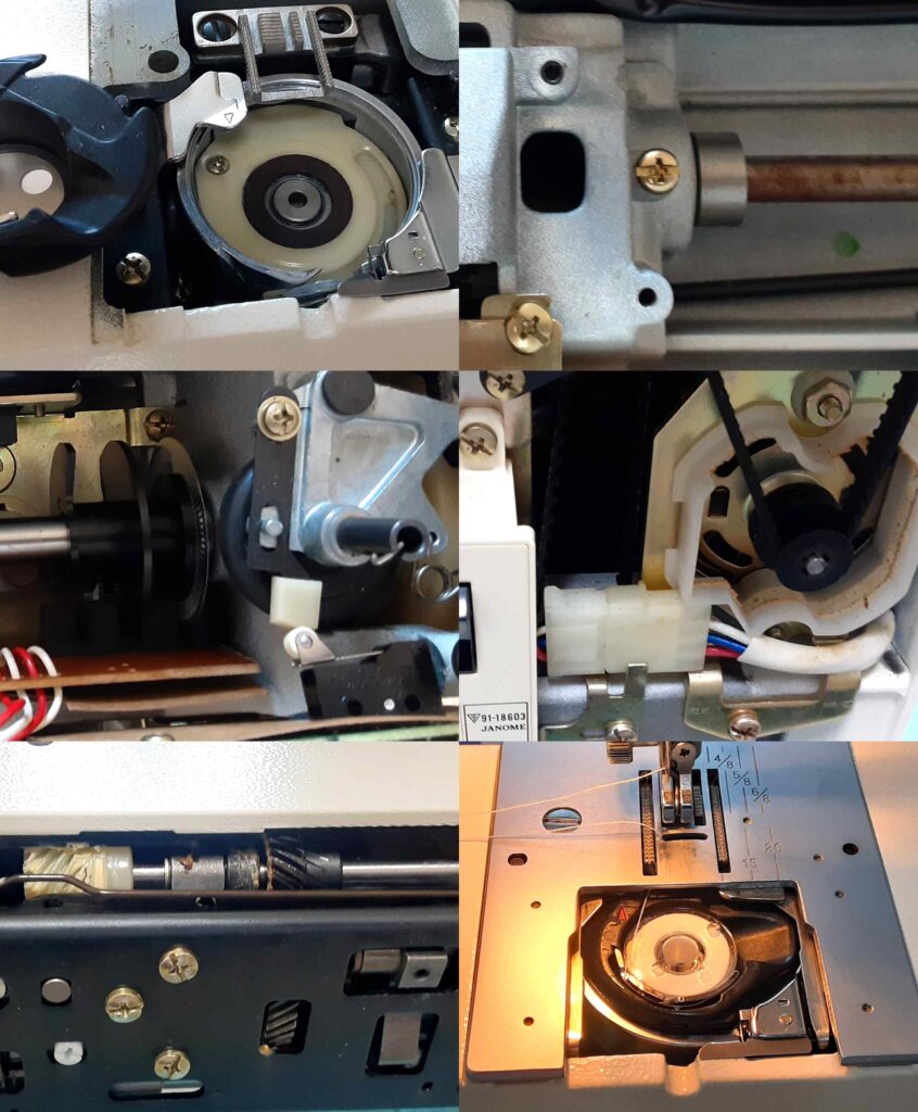 メモリークラフト6500の全体オーバーホールメンテナンス｜ジャノメミシン